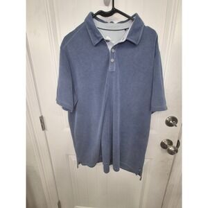 Tommy‎ Bahama XL Blue Polo Shirt Short Sleeve Embroidered Marlin Logo